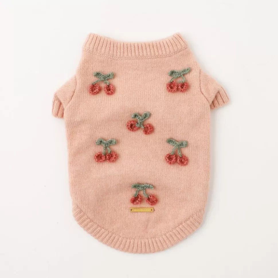 Tops*MonCheri Cherry Motif Knit Tops