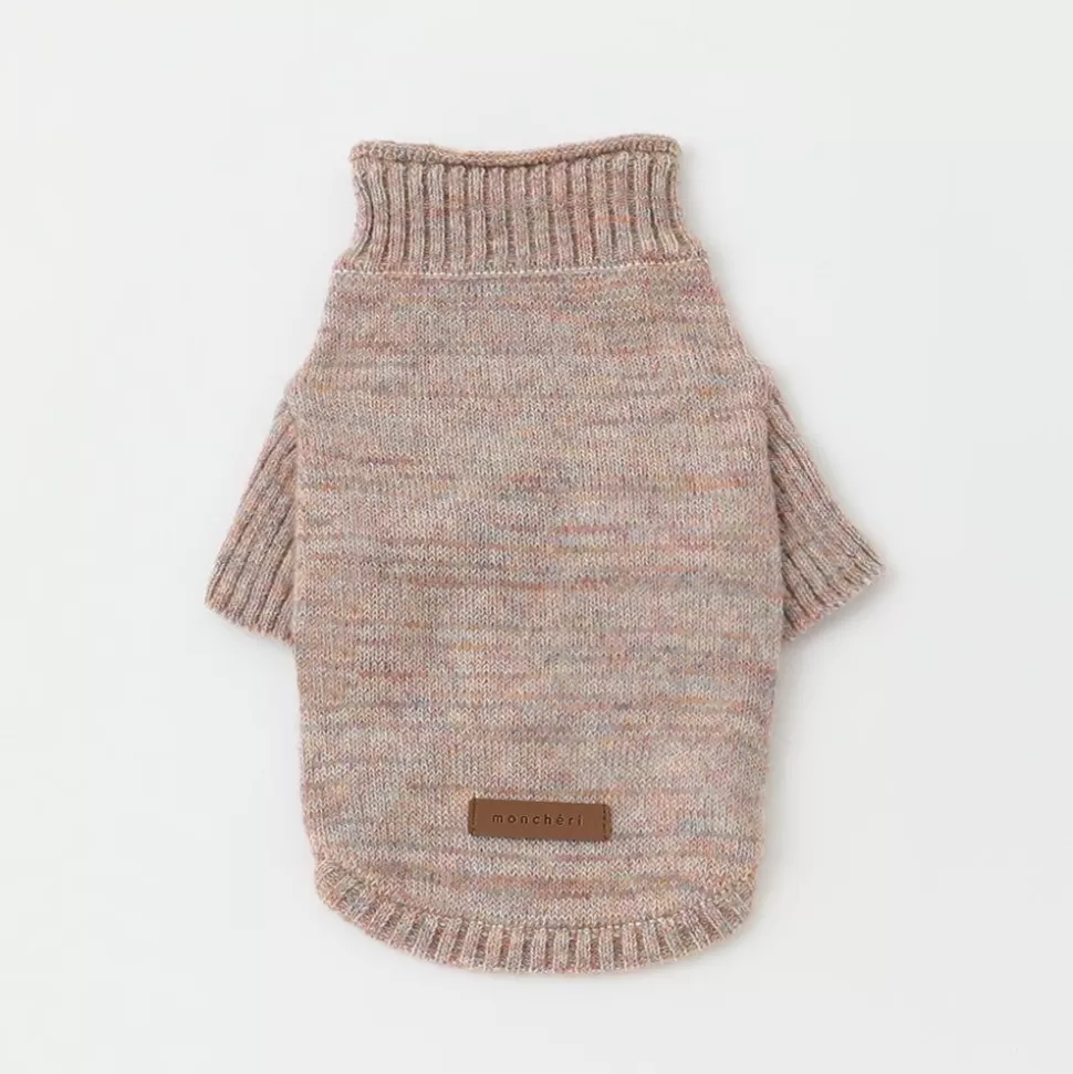 Tops*MonCheri Sustainable Mix Color High Neck Knit