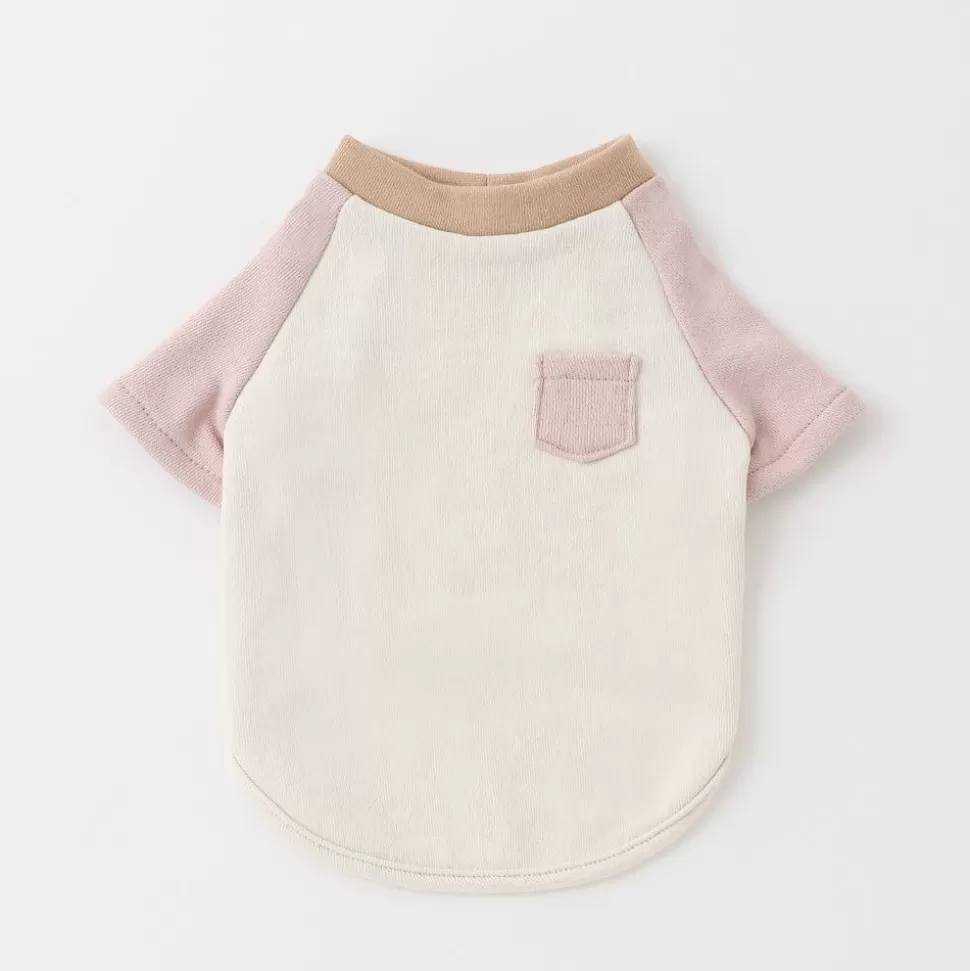 Tops*MonCheri T -Shirt With Raglan By Color Mini Pocket