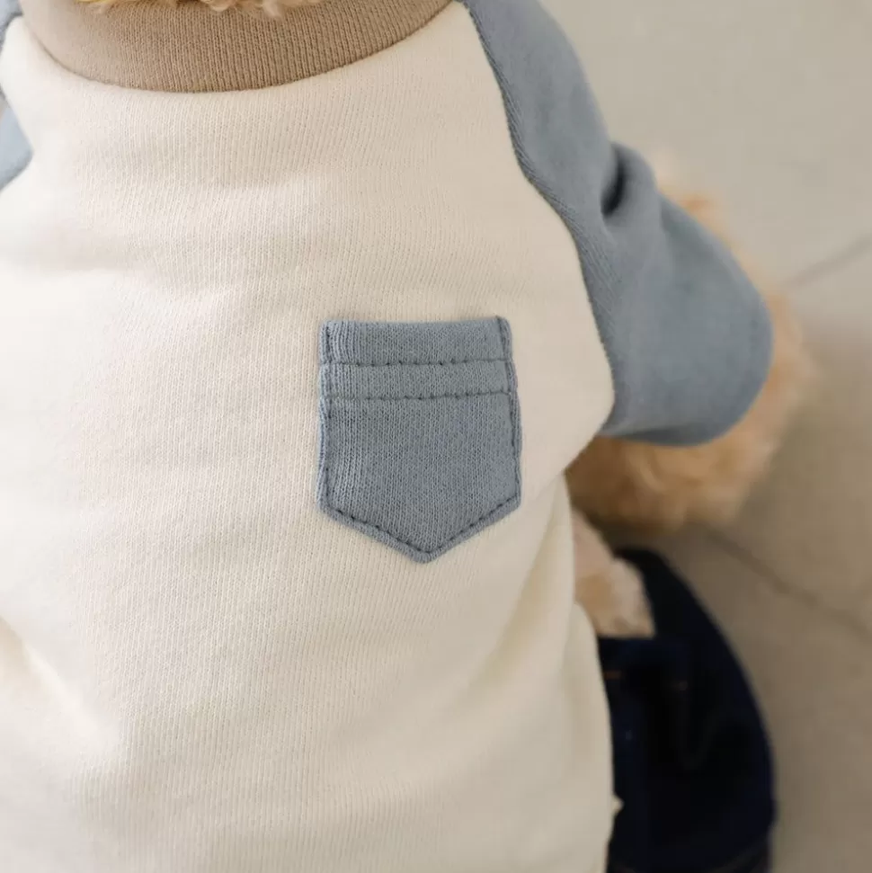 Tops*MonCheri T -Shirt With Raglan By Color Mini Pocket