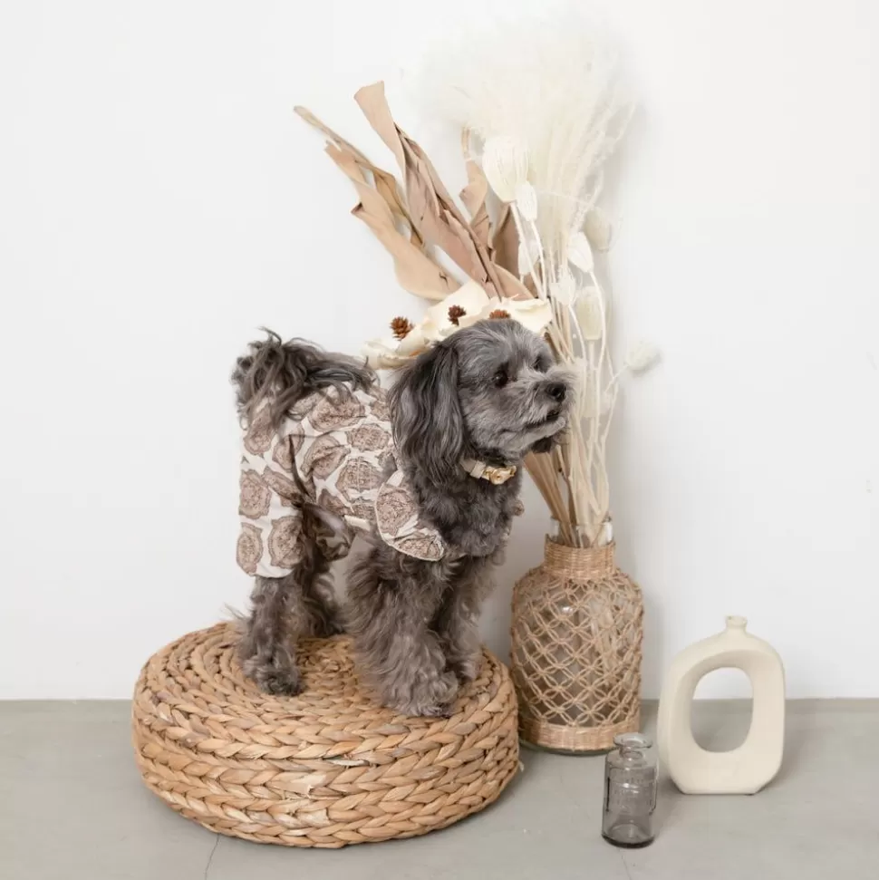 Bottom*MonCheri Tile Pattern Shoulder Fluffy Salopette